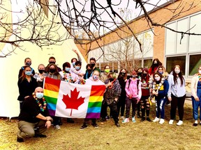 The EHS Spartan Gay-Straight Alliance re-launched last week with more than 55 students and staff attending.