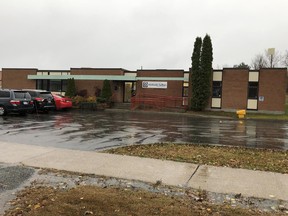 Manitoulin-Sudbury District Services Board office on Mead Street in Espanola.  Despite increased paramedic services during the pandemic, the board's quarterly report projects a budget surplus in excess of half a million dollars for the year.