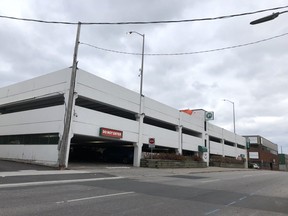 Council awarded a nearly $58,000 contract, Tuesday, for additional repair work at the city’s municipal parking garage on McIntyre Street West. Michael Lee/The Nugget