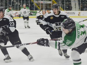 Ryan Botterill scored a couple of goals  Friday night versus Neepawa to help the Terriers to a 5-3 win in Neepawa. (Heather Jordan)