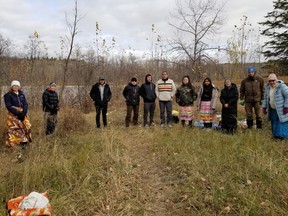 Enoch Maskêkosihk Treaty Six Nation and Devon Nature Club gathered together to perform a Sacred Ceremony to bless, protect and preserve the waters of Battery Creek
(Supplied)