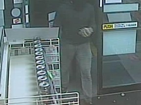 The Parkland RCMP are looking for this suspect after an armed robbery at a local 7-Eleven.