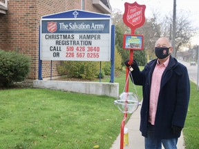 Hal Whitcomb, coordinator of the local Salvation Army Christmas Kettle campaign, says the fundraising event is more important than ever this year. (ASHLEY TAYLOR)