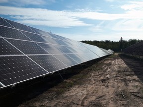 The Three Nations Energy solar farm outside Fort Chipewyan. Supplied Image/ATCO