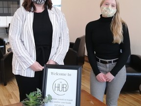 The HUB is now open in Ripley. Through the Digital Main Street Program, Hannah Dickie (R) is working as a Digital Service Squad Member for Huron-Kinloss Township and Kincardine BIA until November 30th 2020. Lauren Eby is the Business Development Coordinator at The Hub. Lauren did work as the DIgital Service Squad Member last summer for Huron Kinloss and last fall/.winter for Kincardine BIA. Hannah MacLeod/Kincardine News