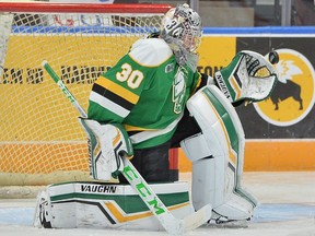 London Knights goalie Brett Brochu. (Terry Wilson/OHL Images)