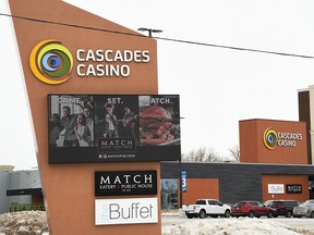 The Gateway Cascades Casino on Richmond Street in Chatham is shown Jan. 23, 2020. (Tom Morrison/Chatham This Week)