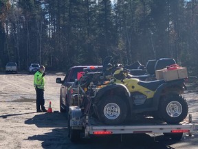 A traffic initiative between the Ontario Provincial Police and the Ministry of Transportation took place Oct. 16. Officers checked more than 1,200 vehicles, and two people were charged under the Controlled Drugs and Substances Act.