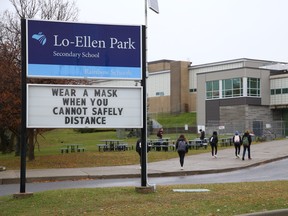 a file photo of Lo-Ellen Park Secondary School.