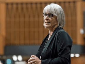 Minister of Health Patty Hajdu responds to a question during Question Period in the House of Commons Thursday October 8, 2020 in Ottawa.