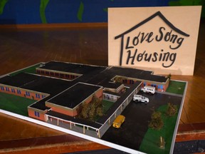 Pictured is an artistÕs rendering of the LoveSong SeniorsÕ Housing & Community Hub in Bloomfield. The group is to receive the keys to the facility Monday morning from Prince Edward County Mayor Steve Ferguson. LOVESONG HOUSING PHOTO