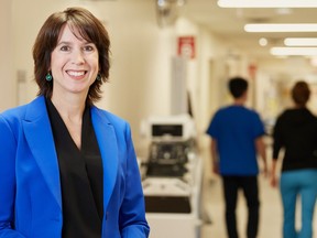 Stacey Daub, shown while working at Orangeville's Headwaters Health Care Centre, will start work Jan. 4 as Quinte Health Care's new president and CEO.