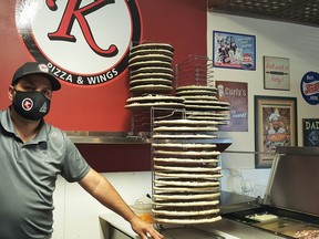 Lee Konstantinou, owner of Konstatino's Pizza in Chatham, is one of this year's participants in Rotary's Pizza for Polio fundraiser. Trevor Terfloth/Postmedia Network