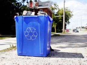 blue box recycling