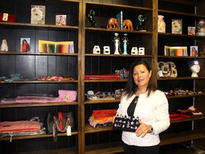 Cecilia Mackey, president and CEO of PERUCAN Enterprises Inc. is preparing to open a new store in downtown Chatham that will feature jewelry and alpaca products from Peruvian artisans. Ellwood Shreve/Chatham Daily News/Postmedia Network