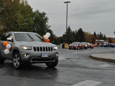 A total of 17 cars took part in the parade, on Wednesday October 7, 2020 in Cornwall, Ont. Francis Racine/Cornwall Standard-Freeholder/Postmedia Network