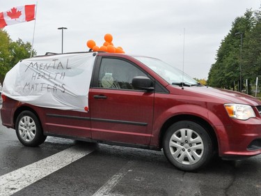 Louise Clements' well decorated van. Photo taken on Wednesday October 7, 2020 in Cornwall, Ont. Francis Racine/Cornwall Standard-Freeholder/Postmedia Network