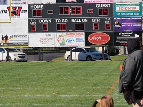 Game day at Joe St. Denis Field. Photo on Sunday, October 12, 2020, in Cornwall, Ont. Todd Hambleton/Cornwall Standard-Freeholder/Postmedia Network