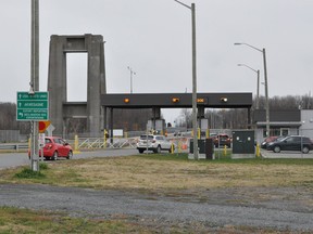 Cornwall's Port of Entry, on Thursday October 29, 2020 in Cornwall, Ont. Francis Racine/Cornwall Standard-Freeholder/Postmedia Network