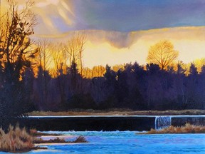 Handout/Cornwall Standard-Freeholder/Postmedia Network
Sunset on the Castor, by Russell artist Paul Schibli, is one of the items available in the South Nation Conservation's auction, to raise funds for tree-planting programs. The auction runs from Oct. 8-29, 2020.

Handout Not For Resale