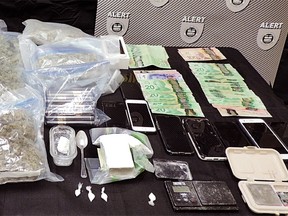 Drugs traveling into Fort McMurray were seized by ALERT on October 8, 2020. Supplied image