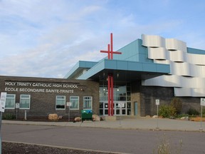 Holy Trinity Catholic High School in Timberlea in Fort McMurray on Saturday, October 3, 2020. Laura Beamish/Fort McMurray Today/Postmedia Network