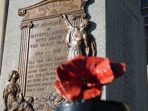 Remembrance Day services in Goderich will look different this year as a result of the pandemic. Only the Legion Branch 109 members will be permitted in a yellow-taped section. The Legion is coordinating to deliver a live stream of the service for the general public. Kathleen Smith