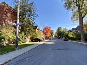 Frontenac Street between Johnson and Earl streets in Kingston. The block was the scene of a violent assault that took place on Sept. 18. Kingston Police are investigating and the father of the victim is asking for witnesses to come forward. (Steph Crosier/The Whig-Standard)