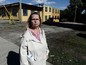 Valerie Gray says the city's plan for a new facility for homeless people on Montreal Street is opposed by almost 200 neighbours. (Elliot Ferguson/The Whig-Standard)