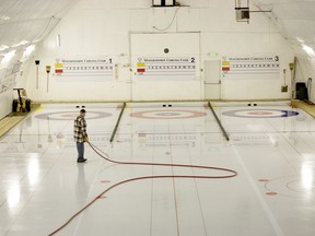 Ken Anderson, the ice technician for the Mayerthorpe Curling Club, has been busy putting the ice in for the upcoming curling season. Registration is Oct. 21 from 5-8 p.m. 
Brigette Moore