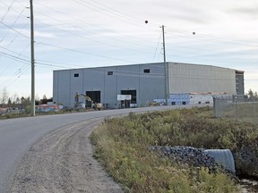 Work continues, Monday, at the galvanizing plant Norgalv located on Roundel Road near the airport. Michael Lee/The Nugget