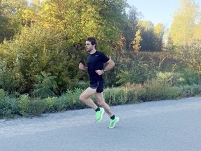 Tristan Woodfine, who grew up near Cobden and graduated from Opeongo High School, competed at the London Marathon earlier this month, achieving the Olympic standard with his time of 2:10:51, which is a personal best. He now lives near Foymount and trains on the gravel roads in the area.