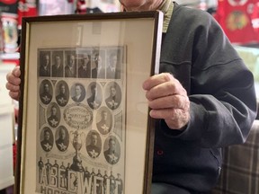 The Charlottetown Abegweit lost once between 1921-23 and was considered one of the country's best amateur hockey teams early in the 20th century. The Abegweit's goalie was Harry "Stonewall" Morgan, whose son Cliff now lives in Stratford. Cory Smith/The Beacon Herald