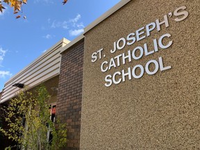 Public health officials in Huron and Perth counties have confirmed the region’s first school-related exposure of COVID-19 at St. Joseph’s Catholic elementary school in Stratford. (Cory Smith/The Beacon Herald)