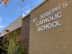 On Friday, public health officials in Huron and Perth counties confirmed the region’s first probable school-related exposure of COVID-19 at St. Joseph’s Catholic elementary school in Stratford. (Cory Smith/Beacon Herald file photo)