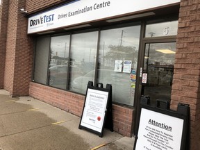 Sarnia's DriveTest facility is seen here on Thursday October 15, 2020 in Sarnia, Ont. Terry Bridge/Sarnia Observer/Postmedia Network