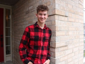 Sarnia's Tyler McNaught, 20, recently administered naloxone to help reverse an opioid overdose. Bystanders intervening with the life-saving drugs has been game-changing, a Lambton EMS manager says. (Paul Morden/The Observer)