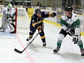 The Spruce Grove Saints are still looking for their first win of the exhibition season after three going 0-2-1 against the Drayton Valley Thunder this past week.