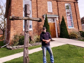 Pastor Bill Wiebe has been head of the congregation at the Port Rowan Community Church in downtown Port Rowan for 16 years. He says the accidental excavation of a 19th-century gravesite on church property Tuesday was a surprise and remains a mystery. – Monte Sonnenberg