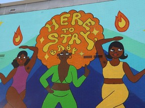 The final mural for the 2020 edition of Up Here, Sudbury's urban art and music festival, has been completed and is located on Larch Street. The mural was created by Nigerian-born artist Sonia Ekiyor-Katimi.