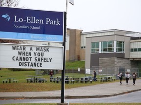 Lo-Ellen Park Secondary School in Sudbury, Ont. John Lappa/Sudbury Star/Postmedia Network
