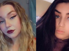 Police are requesting the public's assistance to locate 16-year-old Beyonce Dickinson (left) and 15-year-old Brianna Dickinson. Police handout