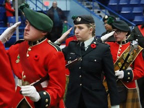 A Remembrance Day service was held at the Sudbury Community Arena in Sudbury, Ont. on Monday November 11, 2019. This year's event has been cancelled due to the pandemic.