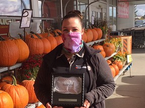 Masks for all Greater Sudbury thanks Kayla McDowell from Terry's Your Independent Grocer for supporting fabric face mask collection during this 2020 pandemic. Supplied