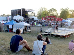 Bluewater Borderfest is working on plans for a possible live drive-in concert this fall at Sarnia's Chris Hadfield Airport. Shown is a file photo of the 2019 edition of Bluewater Borderfest, held at Sarnia's Centennial Park. File photo/Postmedia Network