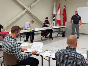 Friday marked the conclusion of an intensive week for 10 Timmins Police Service officers who received training on Standard Field Sobriety Testing from instructors with the Ontario Police College. The goal was to enhance these officers' abilities to determine impairment by drug or alcohol. The need to have officers trained in this area had been identified to senior management at TPS.

Supplied