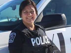 Photo of OPP Const. Jennifer Landry, 43, shared by MP Charlie Angus on his Facebook page. Landry died as a result of a discharge of a hunting rifle at a residence in Kirkland Lake Tuesday. Police are investigating the circumstances.

Supplied