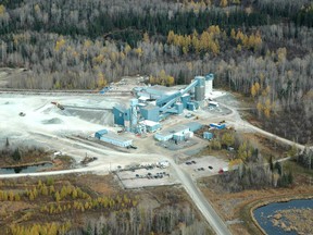 Aerial photo showing the Black Fox mining property near Matheson owned by McEwen Mining.

Supplied