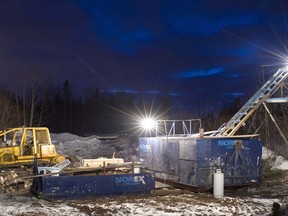 Drilling operations on Moneta Porcupine's Golden Highway site.

Supplied