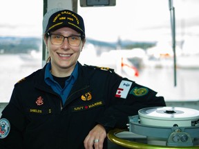 St. Thomas native Nadia Shields is the new commanding officer of Royal Canadian Navy ship HMCS Saskatoon.Master-Cpl. Nathan Spence/ Canadian Forces image technician